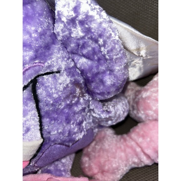 LOVE MONSTERS PLUSH (2) Only Have Eyes PURPLE You're So Huggable PINK Hearts - Picture 4 of 10